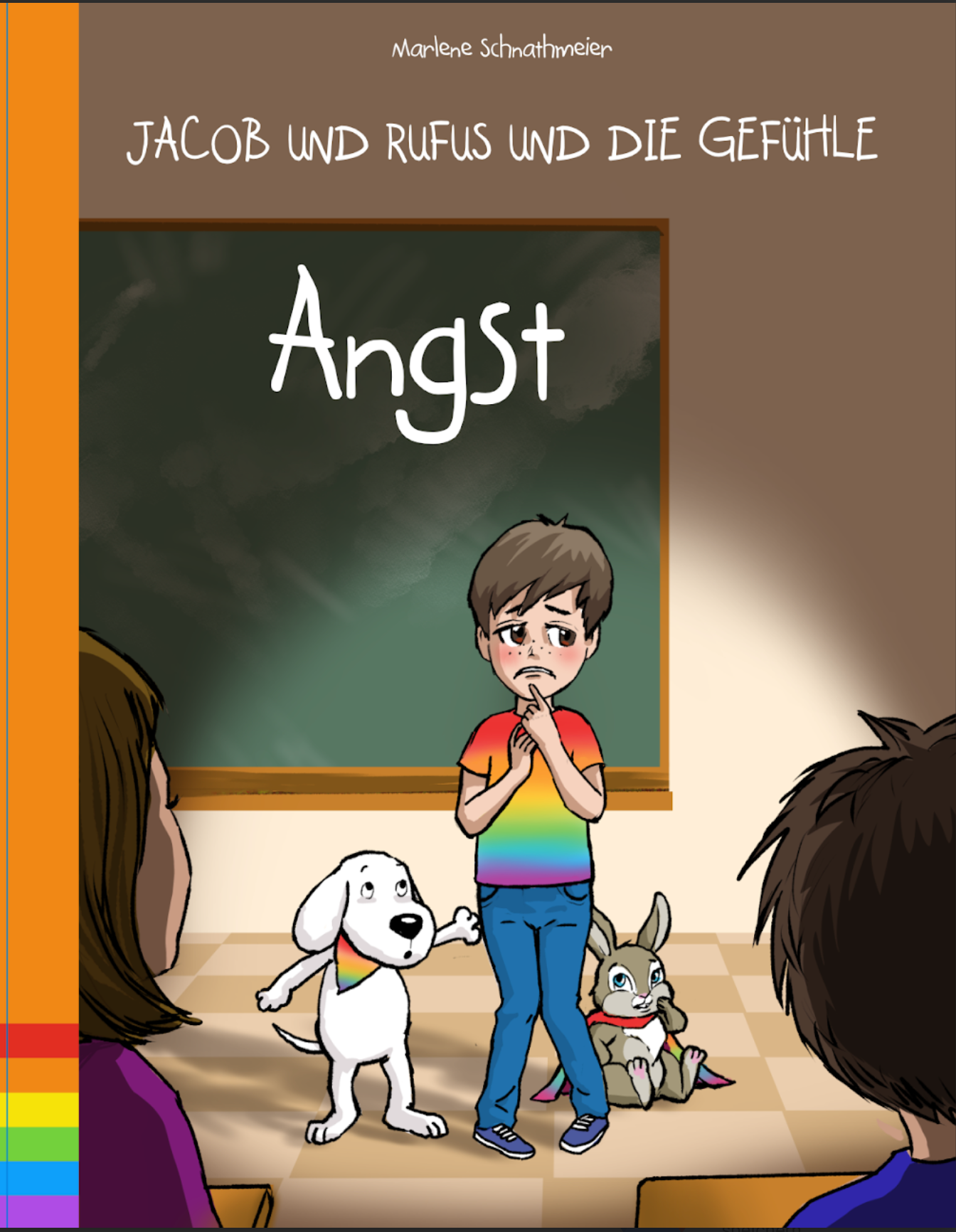 Regenbogen Kinderyoga Buch Jacob und Rufus und die Gefühle Angst